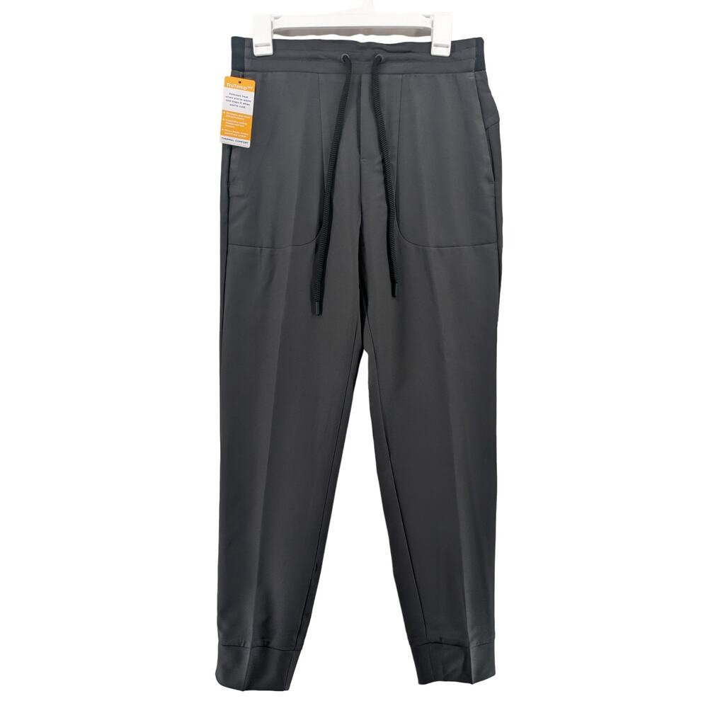 Haggar H26 Jogger Pants Small Black Mens Athletic Fit Skinny Flex Weekend WPL386